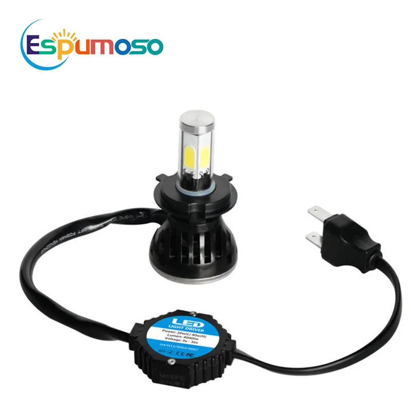 G5 H1 LED Light H4 H7 LED Headlights Car H3 H11 H27 HB3 HB4 9005 Automobile Headlamp COB 4 Sides Bulbs 80W 8000LM 2PCS