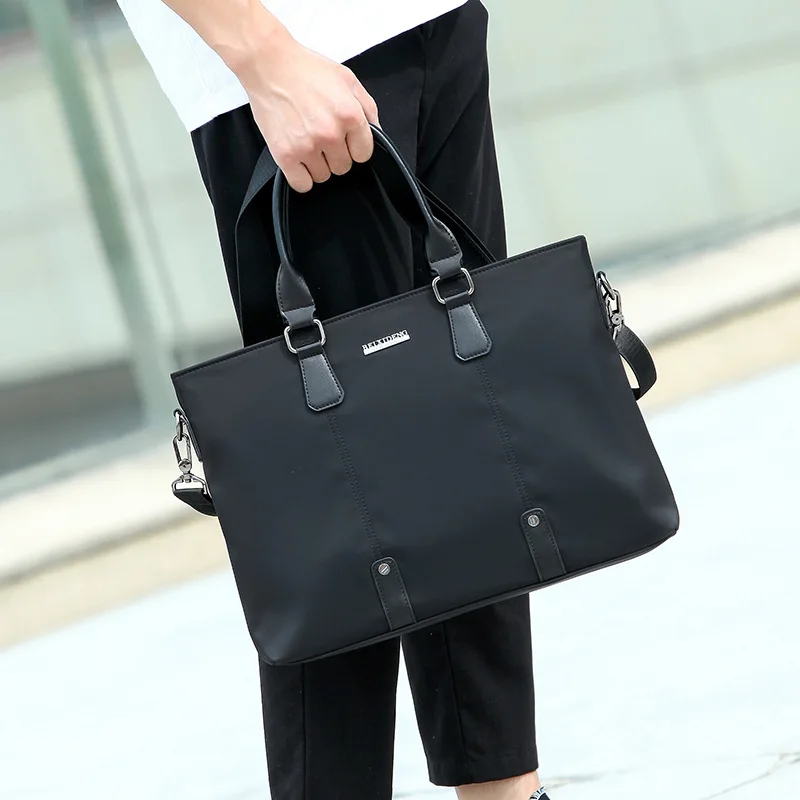 

Anti-Spillage MEN'S Handbag Cross Business Document Backpack Casual Oxford Cloth Messenger Bag Men's Bag Nylon
