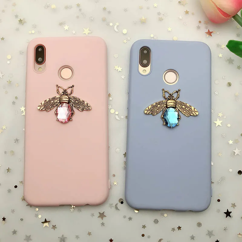 Onevan чехол из 3D пчелы цвет карамельный мягкий является huawei mate 10 20 P20 P30 P10 y6 Y5 Y9 1 honor 10 9 Lite 7C 7a Pro 8x 8C smart