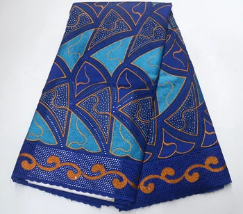 

Latest African Cotton Lace Fabric 2019 High Quality Nigerian French Pure Cotton Embroidery Swiss voile Lace Fabrics 5Yards