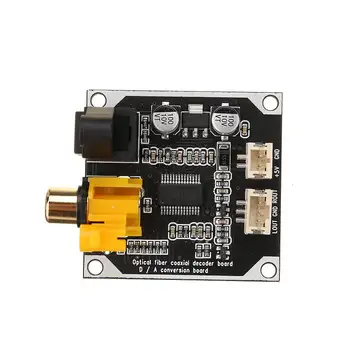 

24bit Digital Audio Decoder Optical Fiber Coaxial 192khz DAC Digital Audio Receiver Module Digital Signal Input Stereo Output