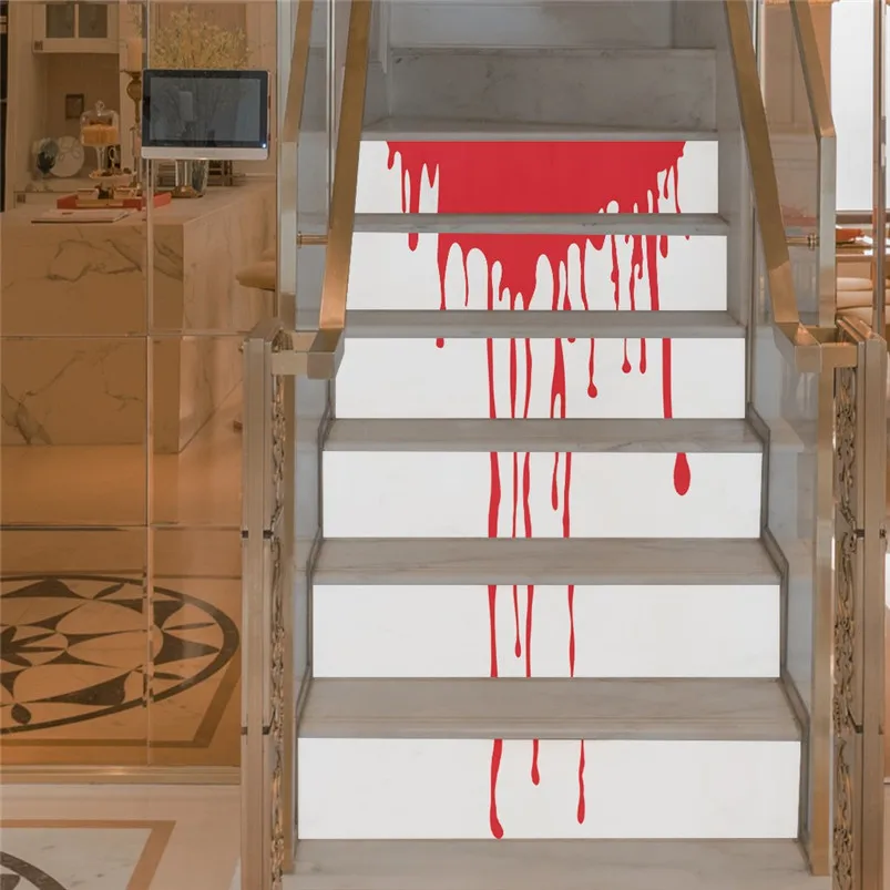 DIY Halloween Staircase Decoration Stair Riser Floor Sticker Wall Stairs Decal Stickers Muraux Pour Enfants Chambres 30SEP503
