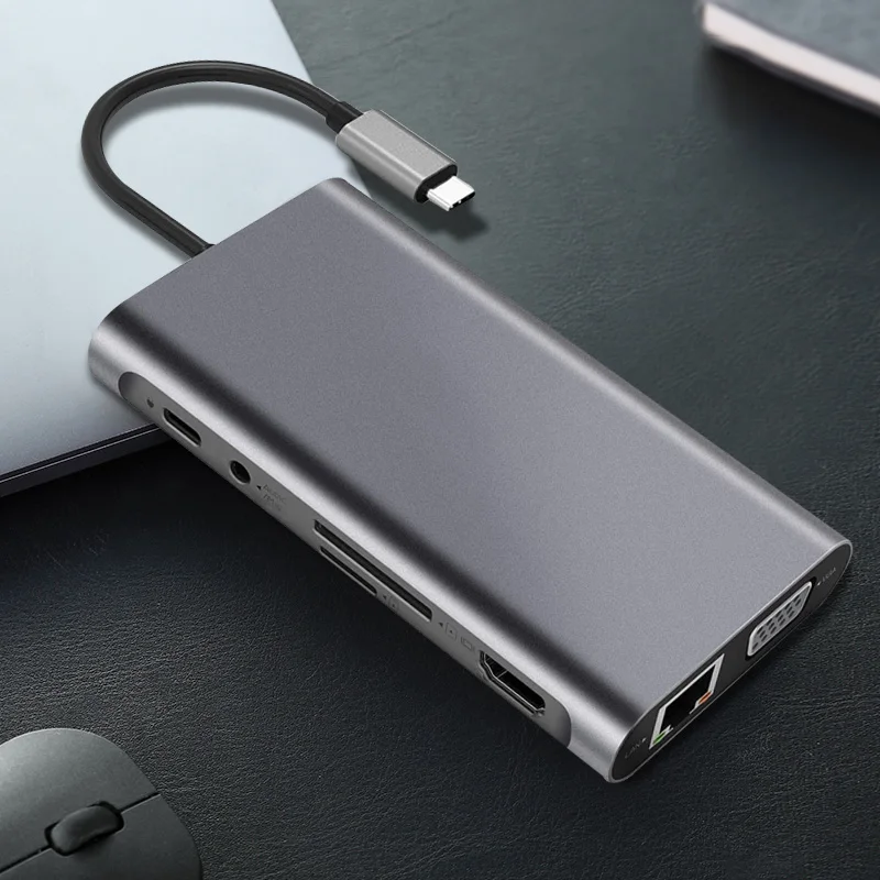 USB HUB to Multi USB 3.0 USB Adapter Dock for MacBook Pro Accessories Type C 3.1 Splitter 3 Port Laptop docking station VGA HDMI
