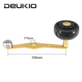 

Spinning Reel Rocker Arm Handle Knob 94mm/100mm A/S/D Brand on For Baitcasting Fishing Reel Ball Shape Grip Handle Refit Parts