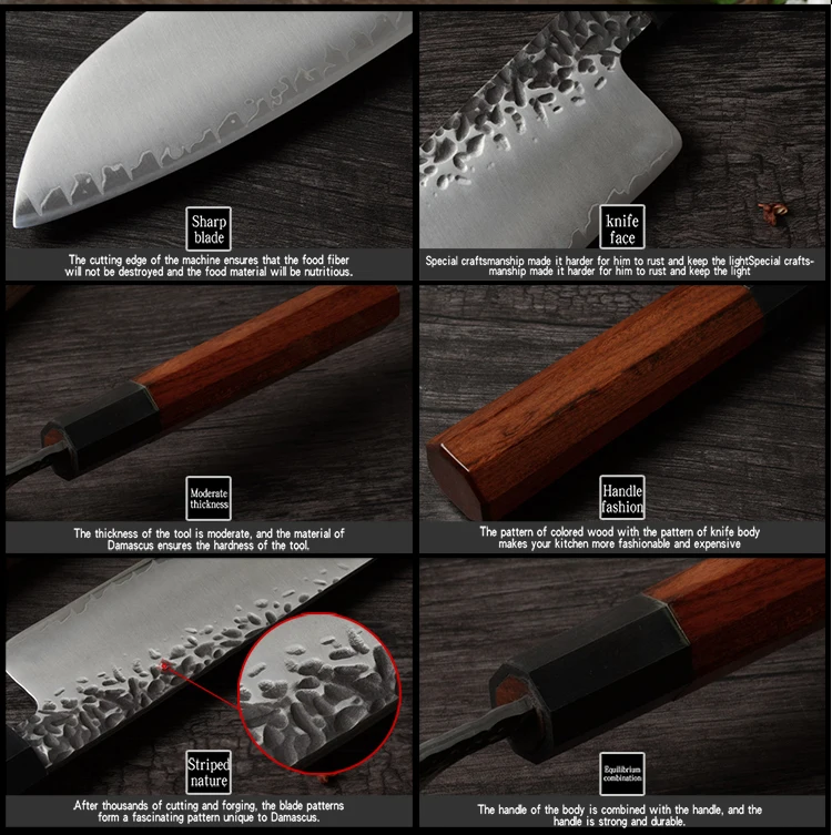 MUZ ручной работы из высокоуглеродистой стали поварские ножи кухонные высокой твердости кованые Kirisuke Santoku ножи накири японские кухонные столовые приборы