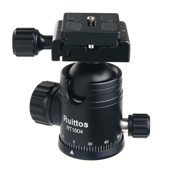 

Ruittos NB36 Aluminum Camera Tripod Ball Head Ballhead 36mm Diameter with Quick Release Plate 1/4" Screw Max Load 10KG