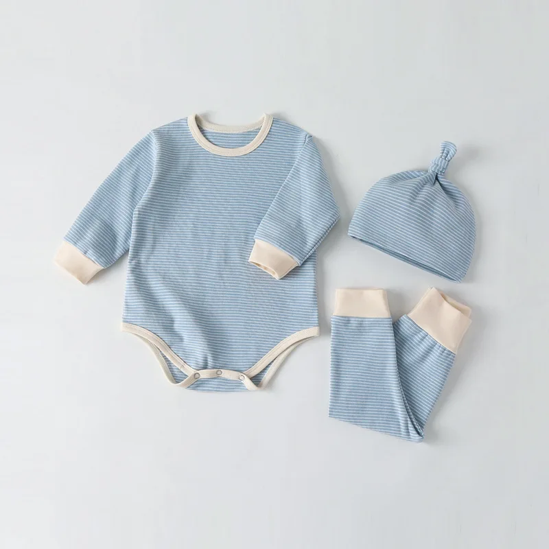 Newborn Sailor Romper Girls Boy Costume Anchor 3Pcs Newborn Baby Boy Girl Clothes Set Long Sleeve Baby Bodysuit+Pant +hat Infant baby clothes cotton thermal underwear Bodysuit Baby Bodysuits expensive