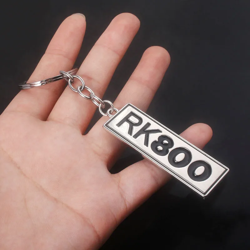 Detroit Become Human Keychain: RK800 Logo Metal Keyring Accessory