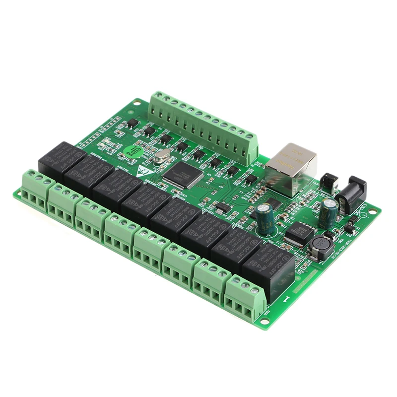 Сетевое реле TCP/IP 8 канальное сетевое с двойным управлением интерфейс Ethernet RJ45 TCP