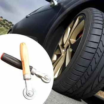 

Auto Car Tire Metal Compaction Roller Rubber/Wood Handle Wheel Tyre Repair Tool