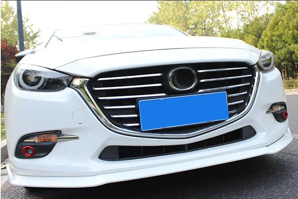 12 шт. ABS хромированный пластик автомобильная передняя решетка крышка для