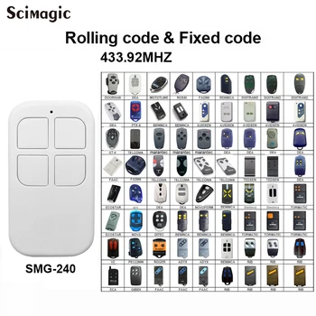 

Gate control 433.92MHz ALUTECH AN-MOTORS AT-4 MOTORLINE DOORHAN garage remote control rolling code keychain for a barrier