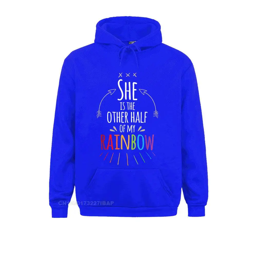 thumbnail image 1 of Ella es la otra mitad de mi arcoíris, camiseta lesbiana, sudaderas con capucha de estilo 3D de gran tamaño, camisas, sudaderas para hombres, capuchas cómodas, 1 of 4
