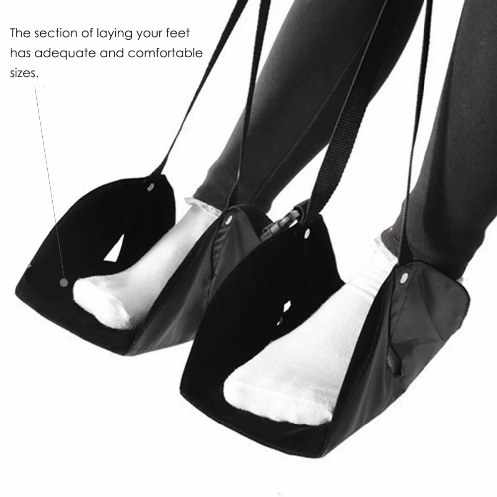 

Nosii Portable Foot Rest Adjustable Travel Footrest Hammock Folding Flight Carry-on Swing Foot Holder