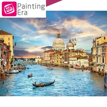 

2020 Era Venice City 5D DIY diamond Painting Landscape Kits Drawing Canvas Hand Painted Gift Pictures Scenery Home Decor