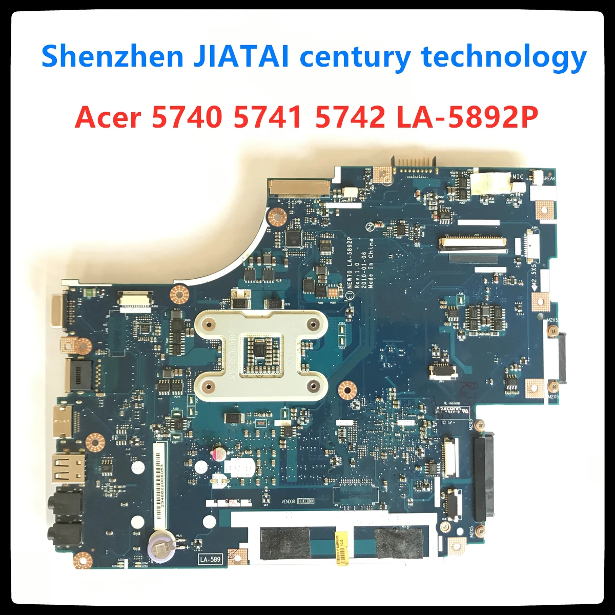 LA-5892P для acer aspire 5741 5741zg 5742 5742G материнская плата ноутбука NEW70 LA-5892P MBWJU02001 MBPSV02001 HM55 DDR3 проверка прошла успешно