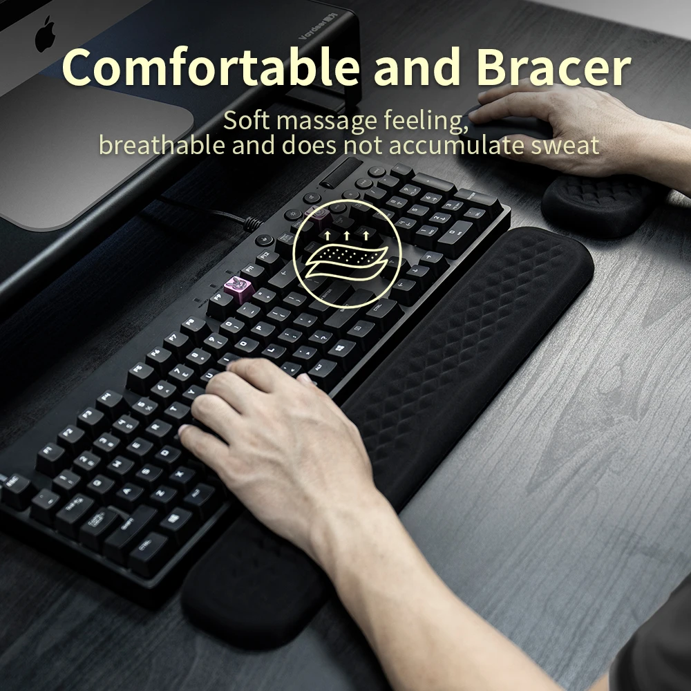 espuma do pulso para o teclado e