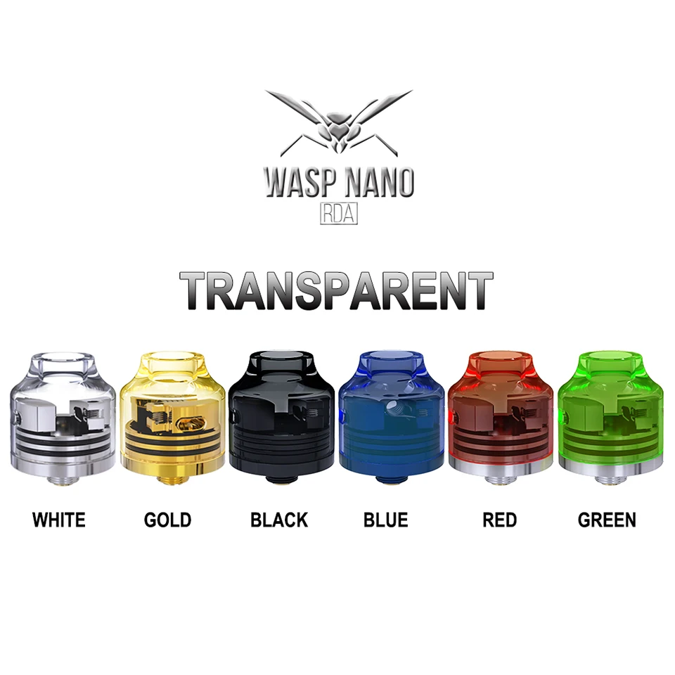 Оригинальный резервуар Veeape OUMIER WASP NANO RDA 22 мм Регулируемый воздушный поток