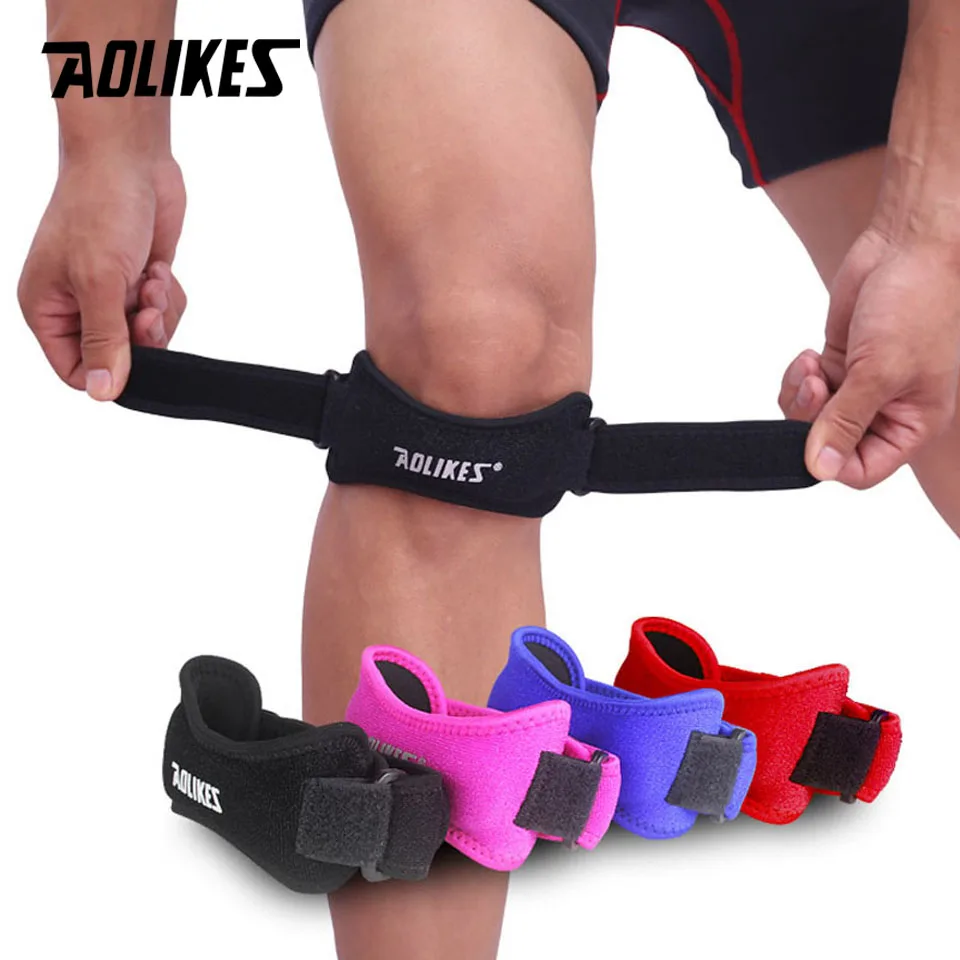 1 Stuks Verstelbare Knie Patella Pees Ondersteuning Band Knie Ondersteuning Brace Pads Voor Hardlopen Basketbal Outdoor Sport