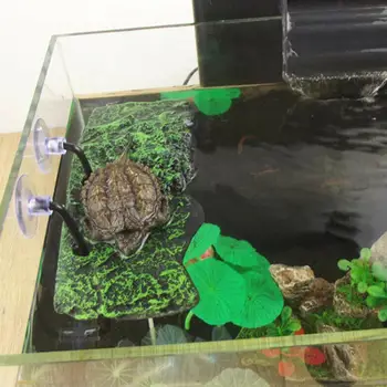 

1 Set Dock Bracket Sucke Aquarium Tank Floating Sucking Platform Terrace Aquarium Island Disc Dock Turtle Basking Decoratio I2G6