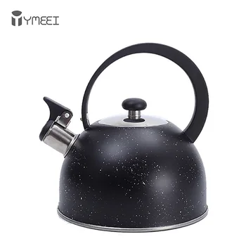 

YMEEI Stainless Steel Whistling Kettle Boiling Water Kettle With Anti-scald Handle Fast Heat Electric Stove Outdoor Camping Pot