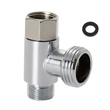 Tee Connector Adapter Stainless Steel  Female Male Thread Water Gas Oil Tube Adapter Silver Connector Accessories