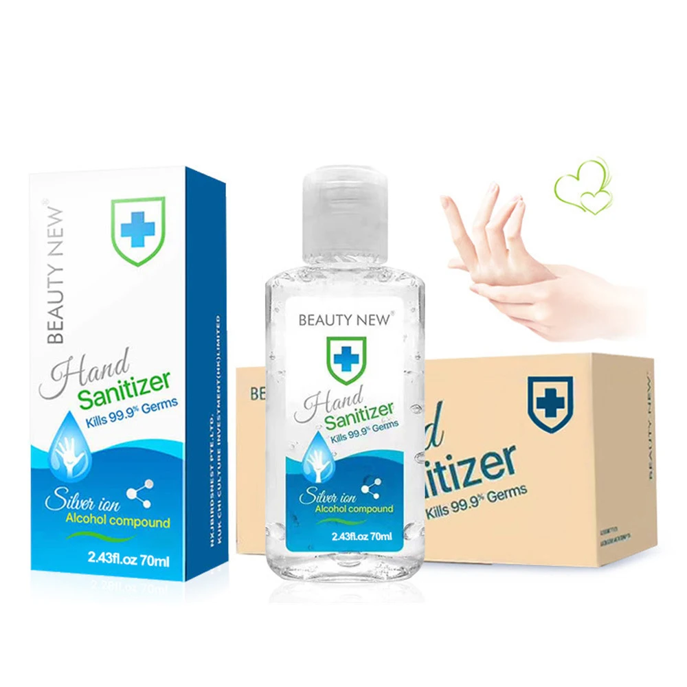 70ml Portable Alcohol Hand Sanitizer Gel Anti-bacteria Moisturizing Liquid Disposable No Clean Waterless Antibacterial Hands Gel (1)