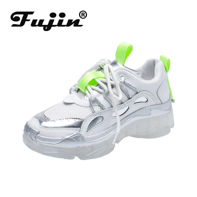 

Fujin Sneakers Women Spring Dropshipping Flat Bottom Leisure Fashion Breathable Thick Bottom Cross Tied Fabric Women Shoes