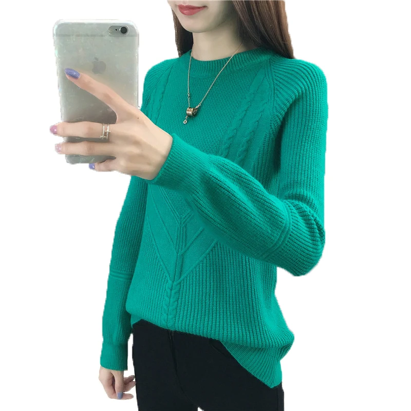 

Autumn Winter Sweaters Women New Long Sleeve Loose Pullovers Jumper Knitwear Outerwear Ladies Sweater Warm Sweaters Tops Female