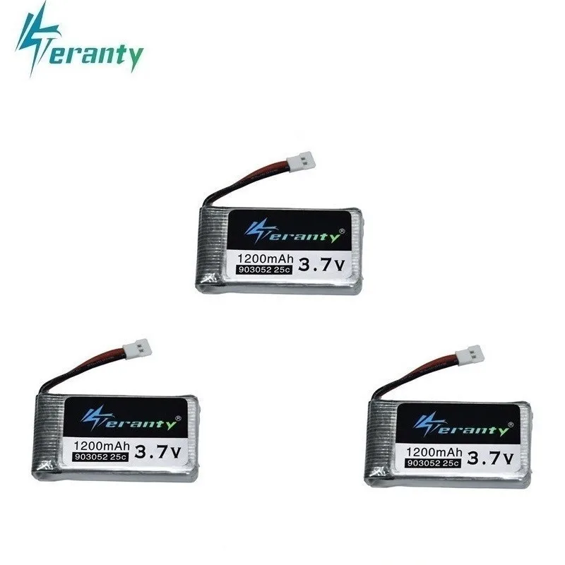 3,7 V 1200mah аккумуляторная батарея для KY601S для Syma X5c X5 X5SC X5SW M18 H5P RC Дрон Квадрокоптер 903052 3,7 V lipo батарея 5 шт - Цвет: 3pcs