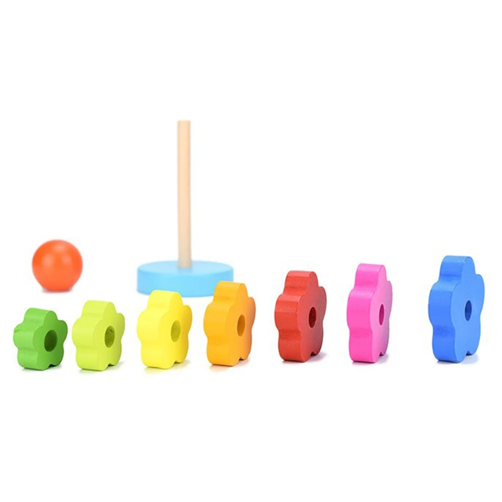 Education Toys Rainbow Kids Baby Wooden Blocks Toys Stacking Ring Tower Blocks Early Learning Educational Toys For Children Education Toys Rainbow Kids Baby Wooden Blocks Toys Stacking Ring Tower Blocks Early Learning Educational Toys For Children