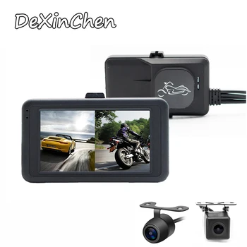 

3" HD Motorcycle Camera DVR Motor Dash Cam With Loop Recording Front Rear Recorder Motorbike Cam