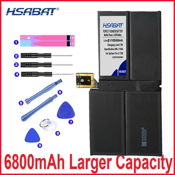 

HSABAT 0 Cycle 6800mAh DYNM02 G3HTA038H Battery for Microsoft Surface Pro5 1796 High Quality Replacement Accumulator