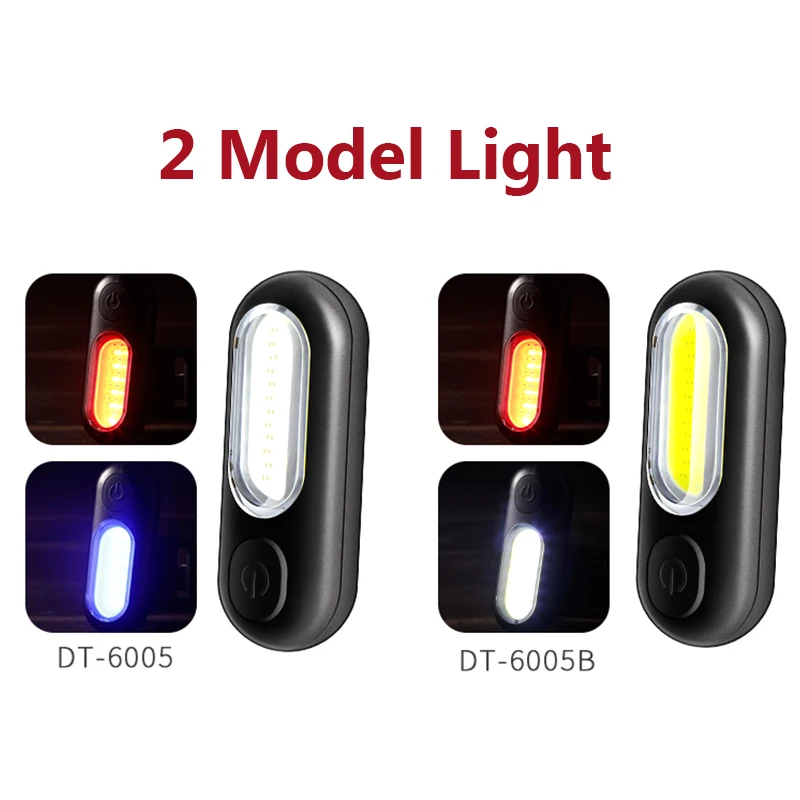 Led Bike Light Rear USB Rechargeable Red White Blue Bicycle Lights Cycling Accessories Lamp Warning Tail Light For Bicycles Bike