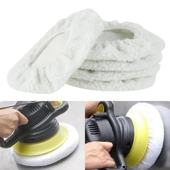 

5Pcs 240mm Elastic Car Polisher Bnnets Polishing Pad Buffer Buffing 9 10 inch Waxing Wash Wool Polishing