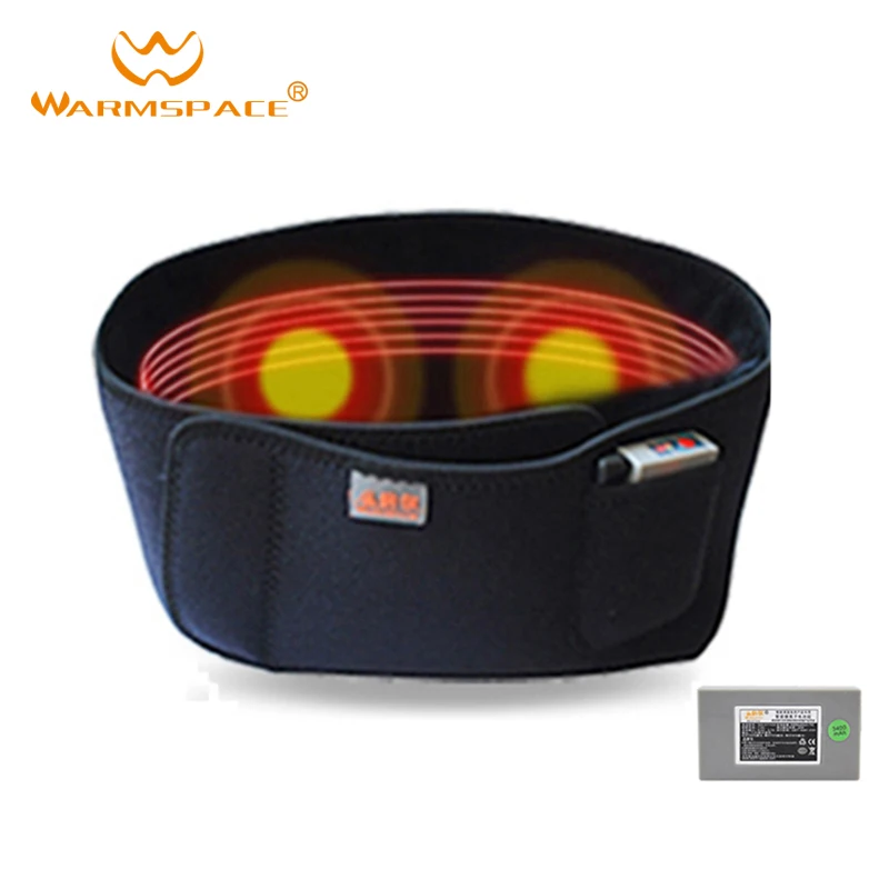 

WARMSPACE Battery heating belt verwarmde riem intelligente temperatuurregeling met 3400mAh veilig oplaadbare lithium batterij