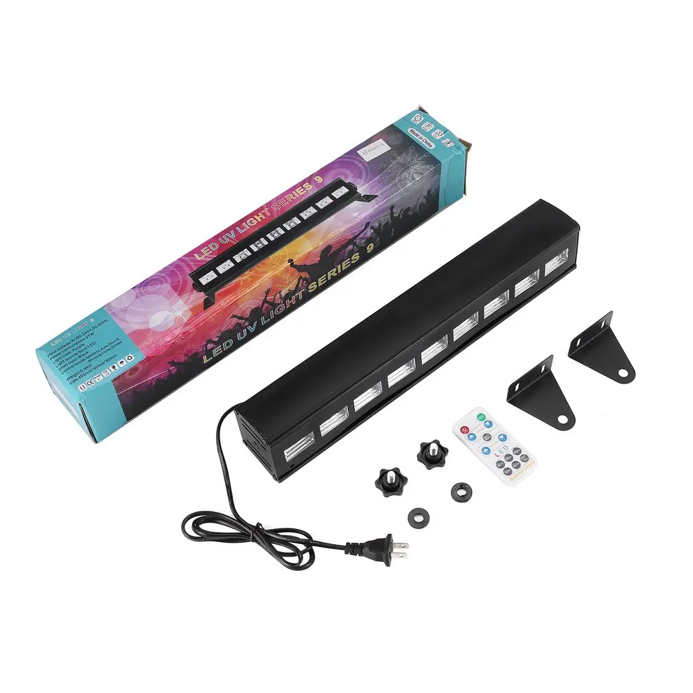 

Remote Control UV Purple Long Wall Wash Wall Lamp Voice Control Dance Lamp Special Effects for Wedding Christmas Halloween