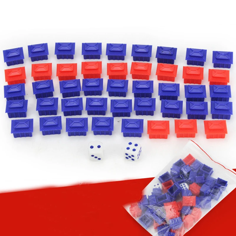 

1 Set Board Games for Children Chess Set Plastic Chess Game Booster Packs Card Game Chess House Hotel Education Adult Table Game