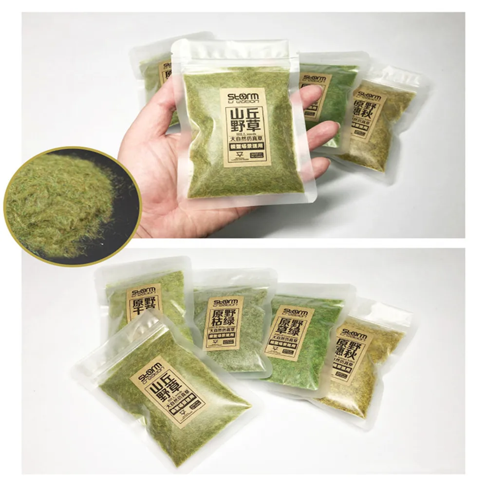 architecture model3mm flock grass ho train layout05