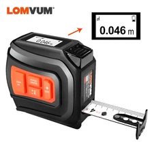 LOMVUM LTM USB перезаряжаемая Лазерная Лента лазерный дальномер в реальном времени Dada 40/60 м лазерный дальномер 5 м лента ЖК-цифровой