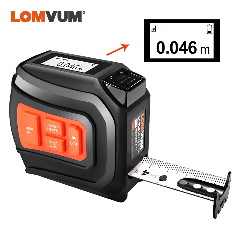 LOMVUM LTM USB аккумуляторная лазерная лента лазерный дальномер в режиме реального
