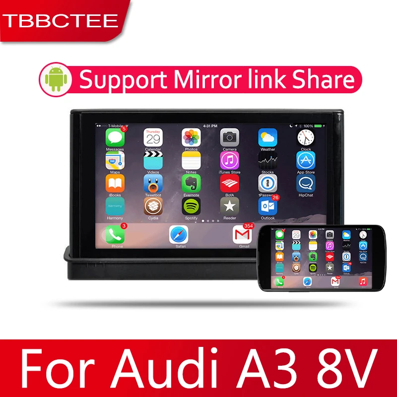 7 HD 1080P IPS ЖК экран Android 8 Core для Audi A3 8V 2014 ~ 2018 автомобильный радиоприемник BT 3G4G WIFI AUX