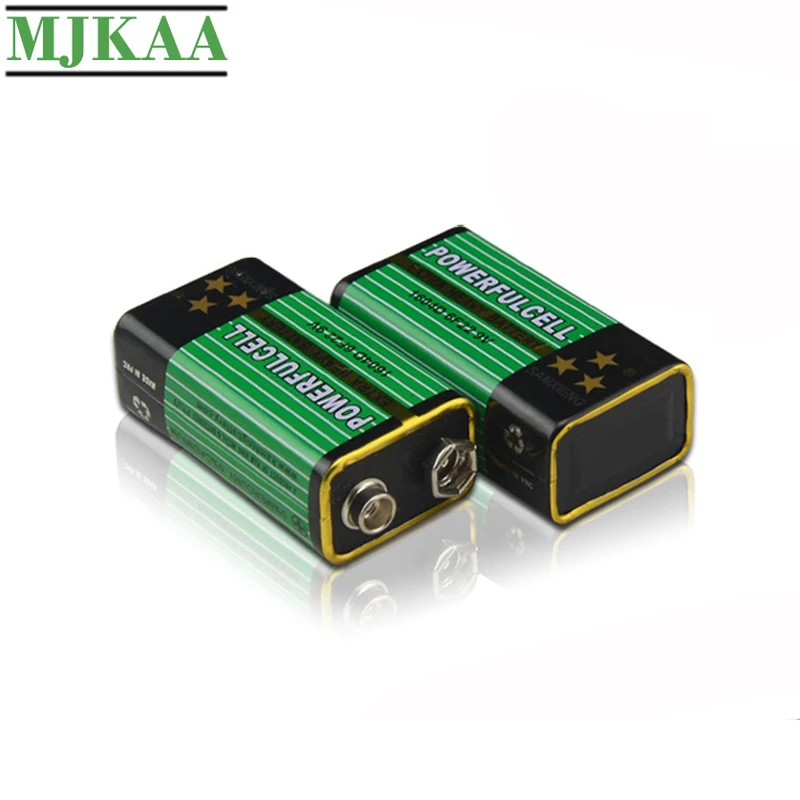 MJKAA 6 шт. 6F22 1604D 6LR61 9в батарея 100% оригинальные высококачественные цинковые