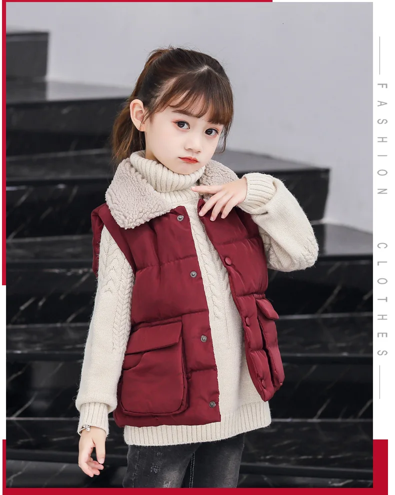 Baby Vest Boys Kids Vest Waistcoat Toddler Winter Clothing Jackets for Girls Children's Coat Warm Outwear Parka 3 4 5 6 8