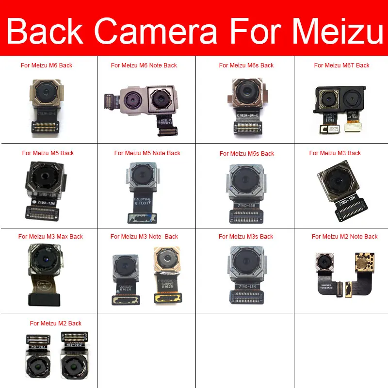 Камера заднего вида для Meizu M2 M3 M3s M5 M5s M6s M6 M6T Note L861H M681Q M681C M681H Max | Мобильные телефоны