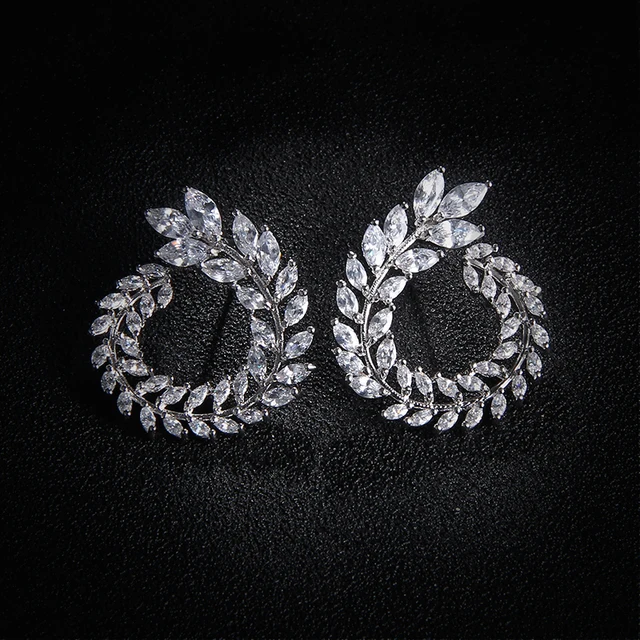 White Gold Earrings