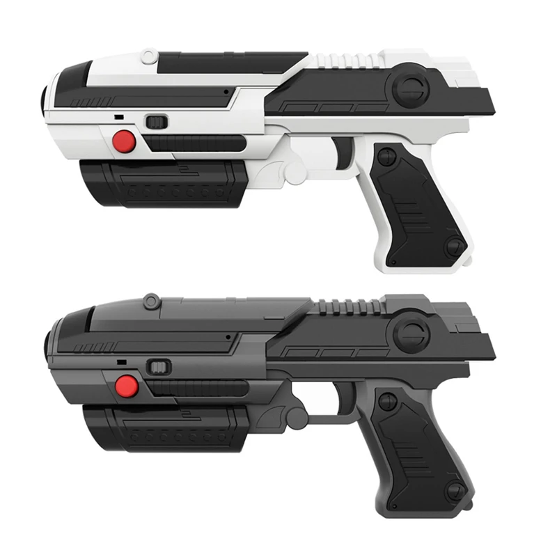 

2pcs VR Game AR GUN Shooting Game Smartphones Bluetooth Control Toy for IOS Android Air Guns - Black+White & Black+Grey