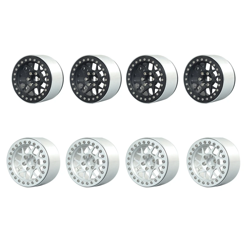 

4PCS 2.2 Beadlock Wheel Rims for 1/10 Axial SCX10 Traxxas TRX4 TRX-6