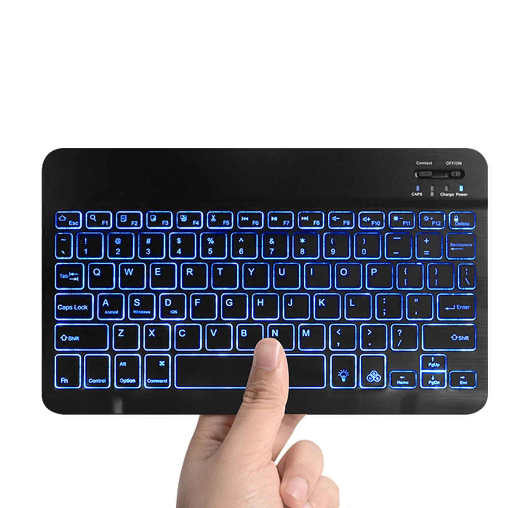 Беспроводная Bluetooth 3 0 клавиатура WOWCASE перезаряжаемая Бесшумная для планшета