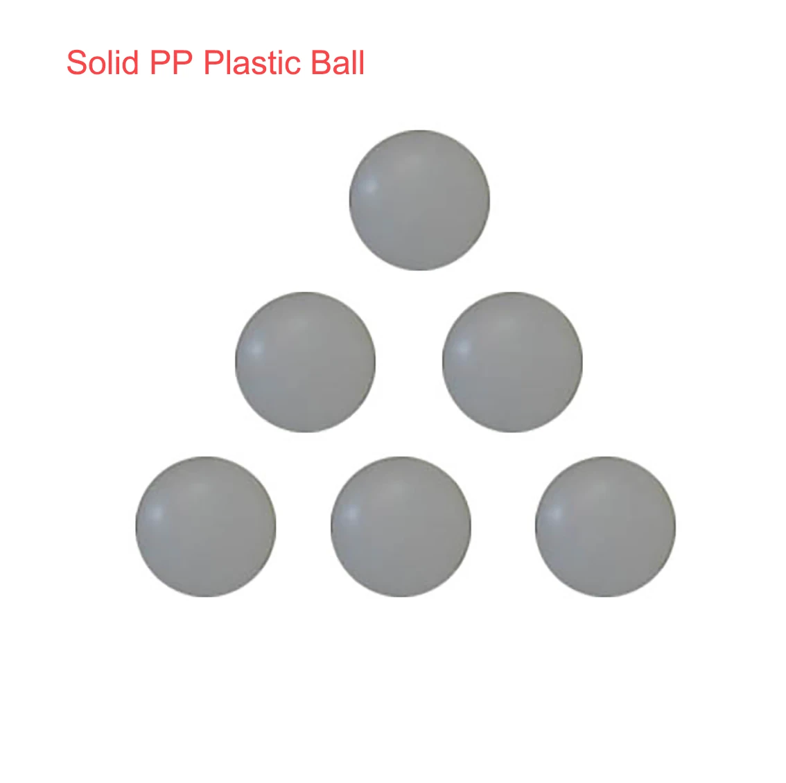 PP Polypropylene White Solid Plastic Bearing Balls Diameter 2mm-38.1mm 